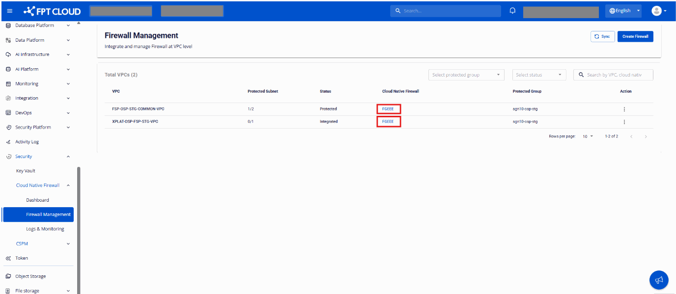 Firewall list