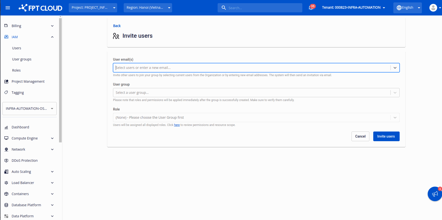 Assign roles