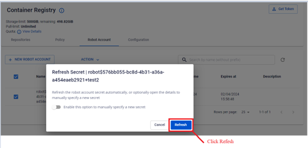 Automatic secret refresh