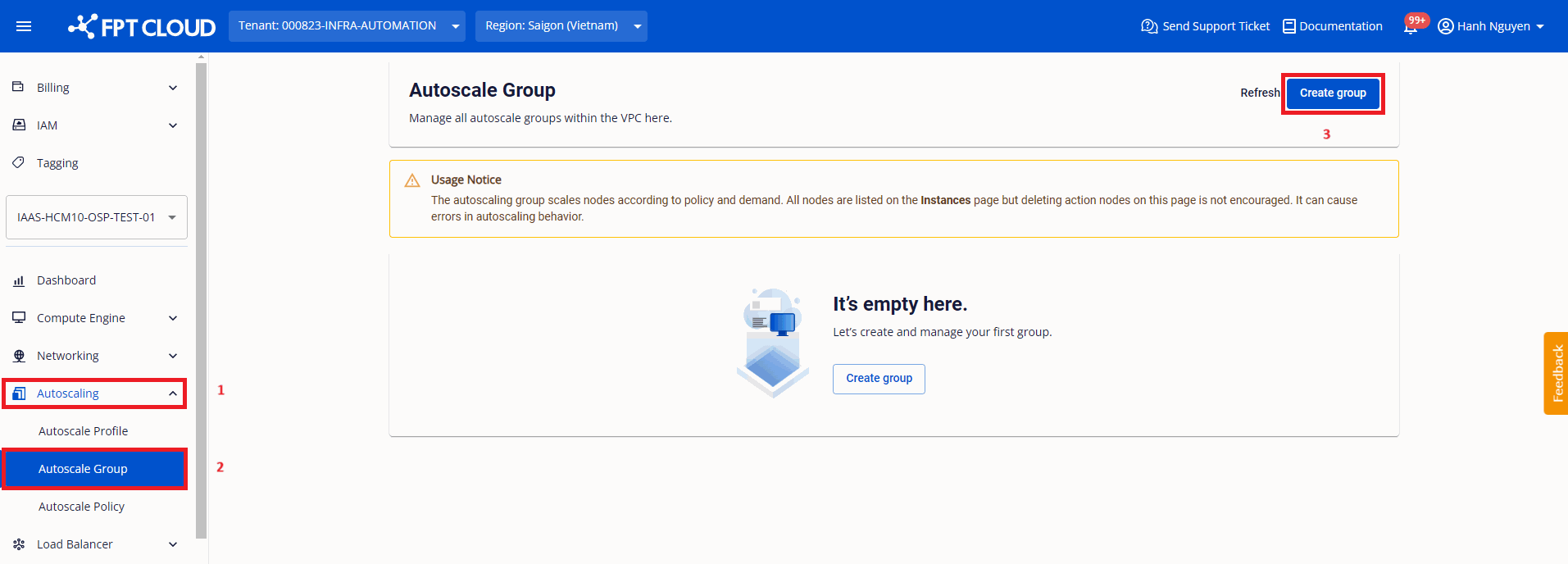 create group