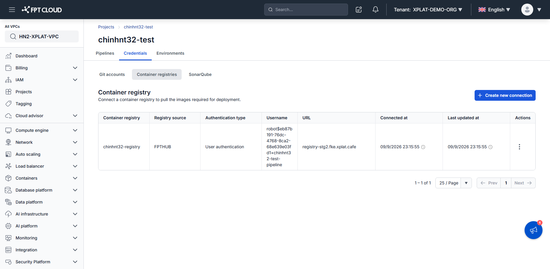 Container registries