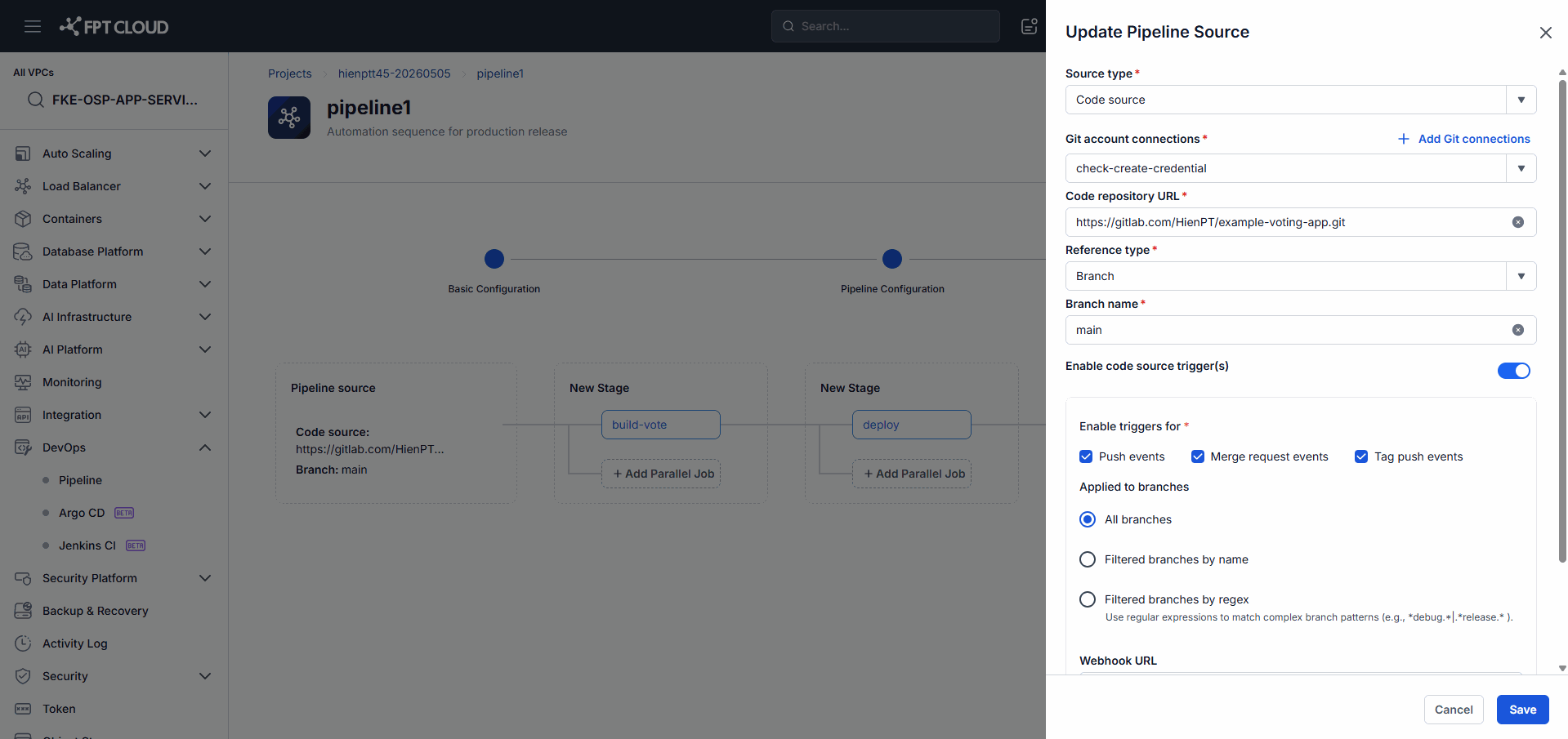 Enable trigger toggle