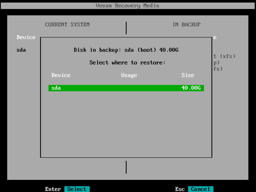 Restore progress