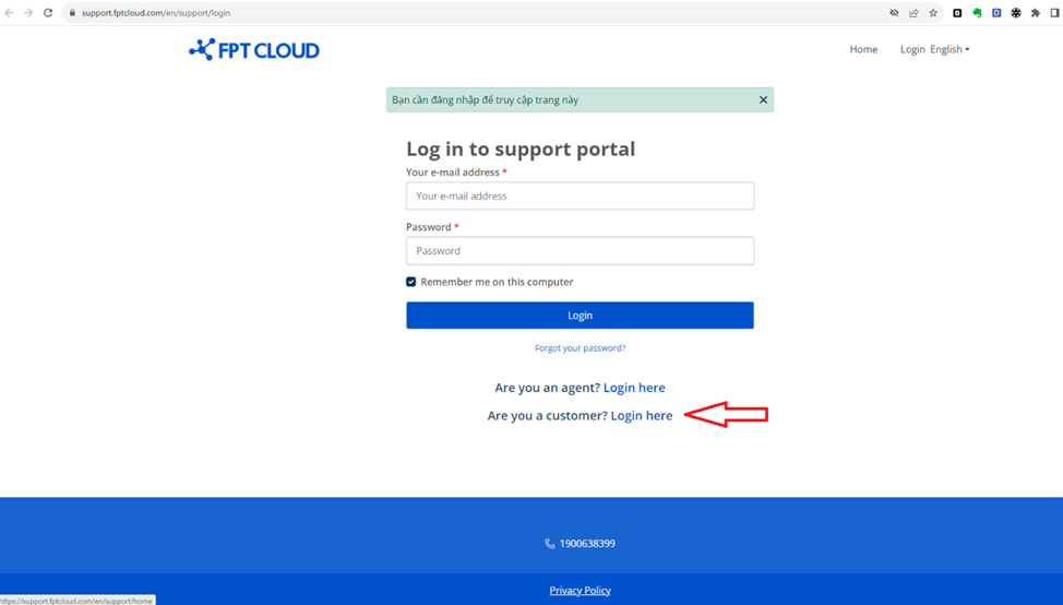 Support portal