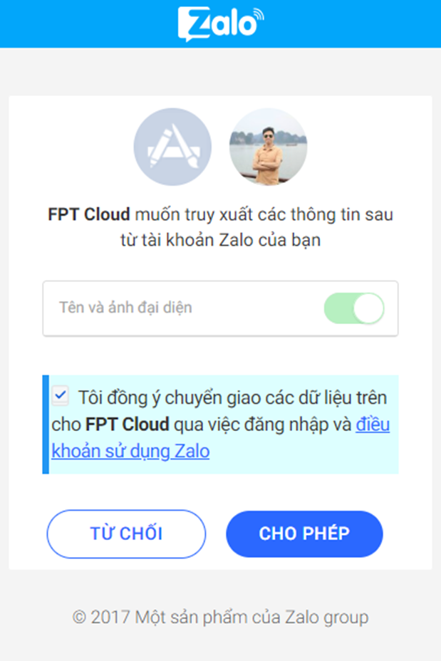 Zalo notification setup