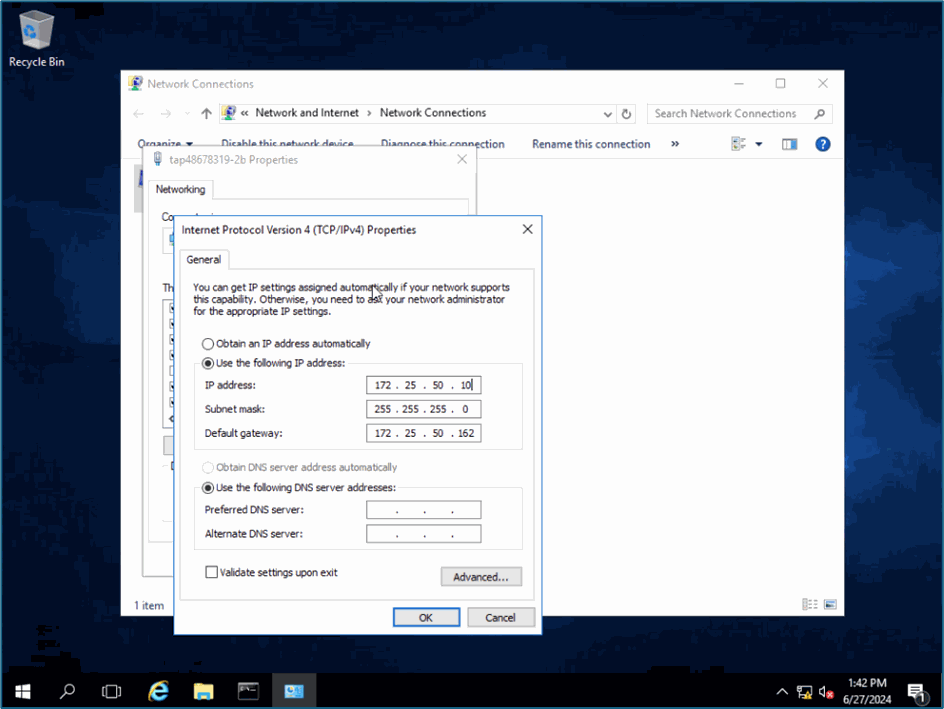 Enter NAT Instance NIC IP
