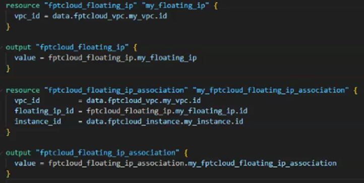 Floating IP creation script