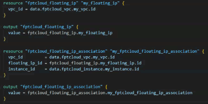 Floating IP creation script