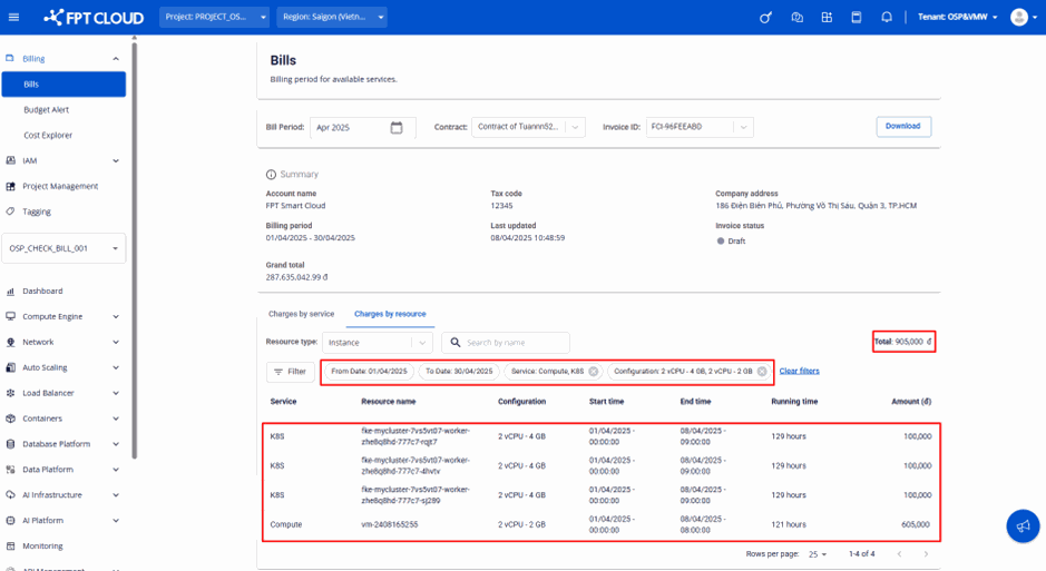 Filter by configuration