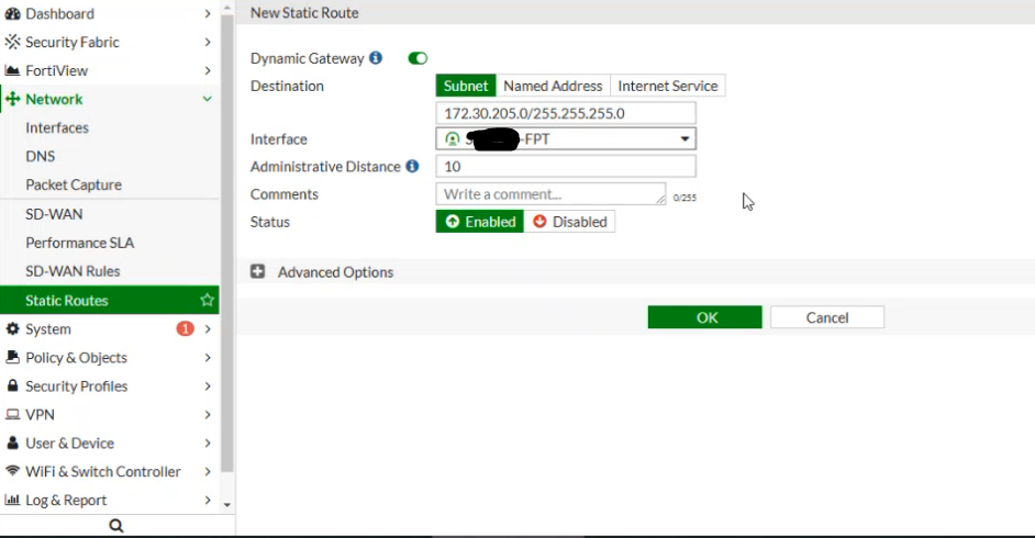 Routing config