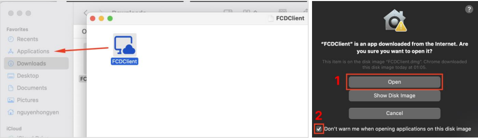 Installing FCDClient on macOS