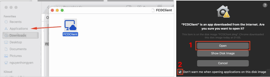 Installing FCDClient on macOS