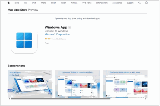 Installing Microsoft Windows App on macOS
