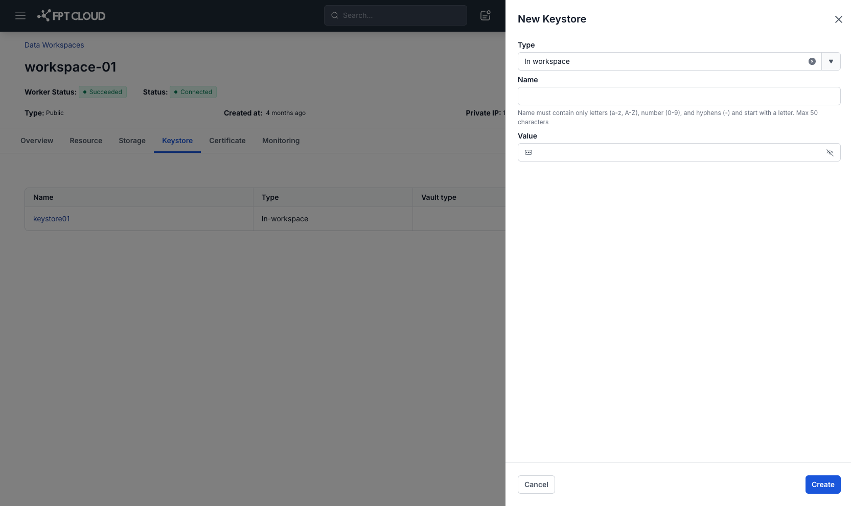 create-key-in-workspace