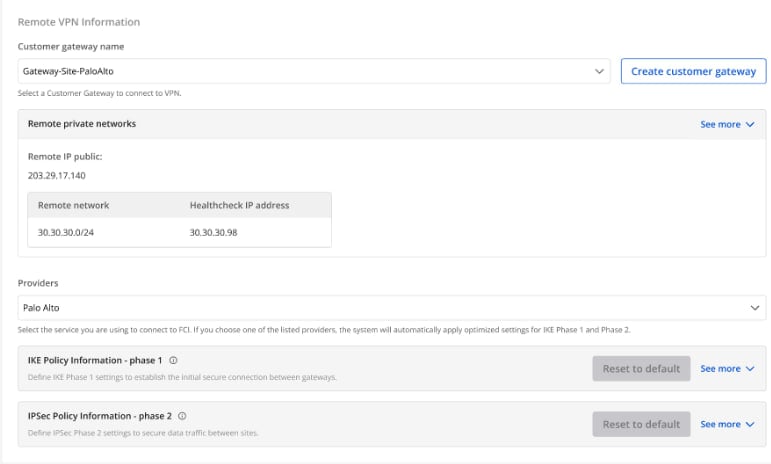 Remote VPN Information