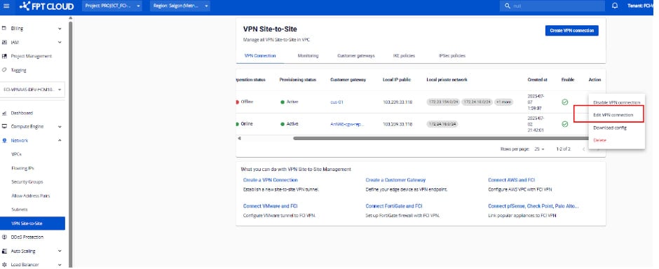 Edit VPN Connection