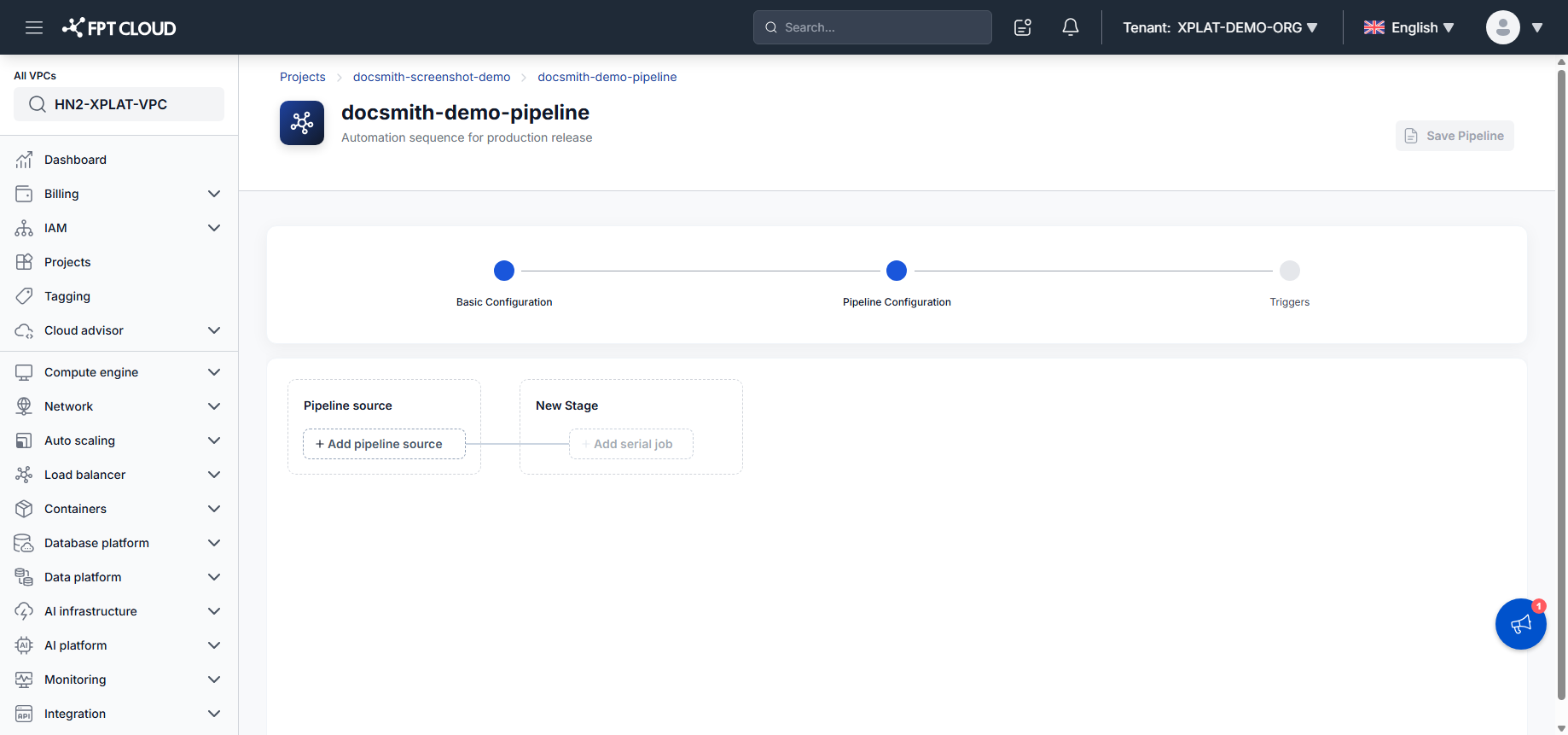 Add pipeline source