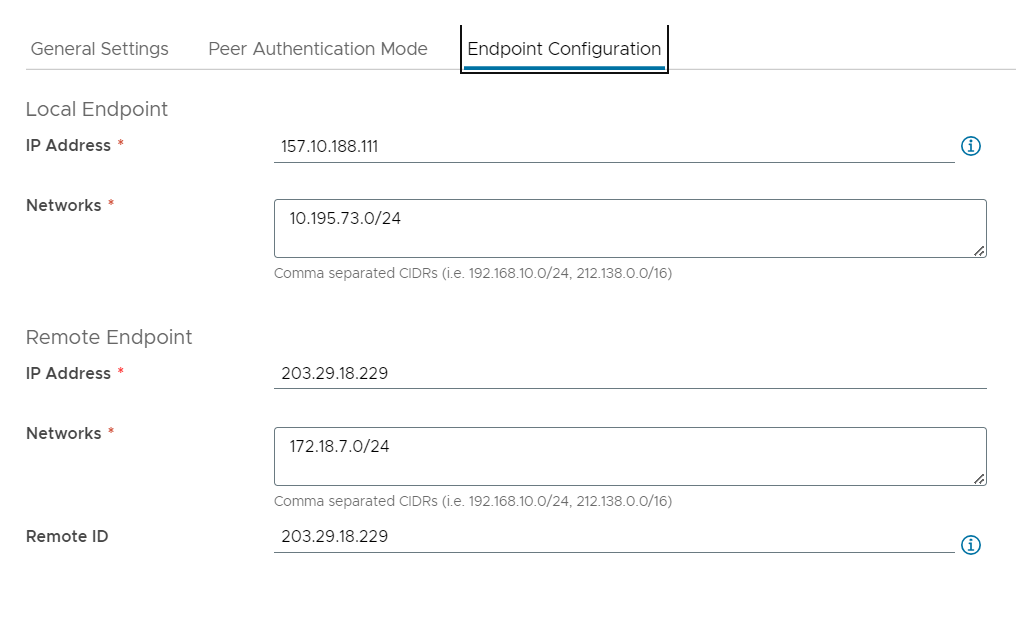 Endpoint Configuration