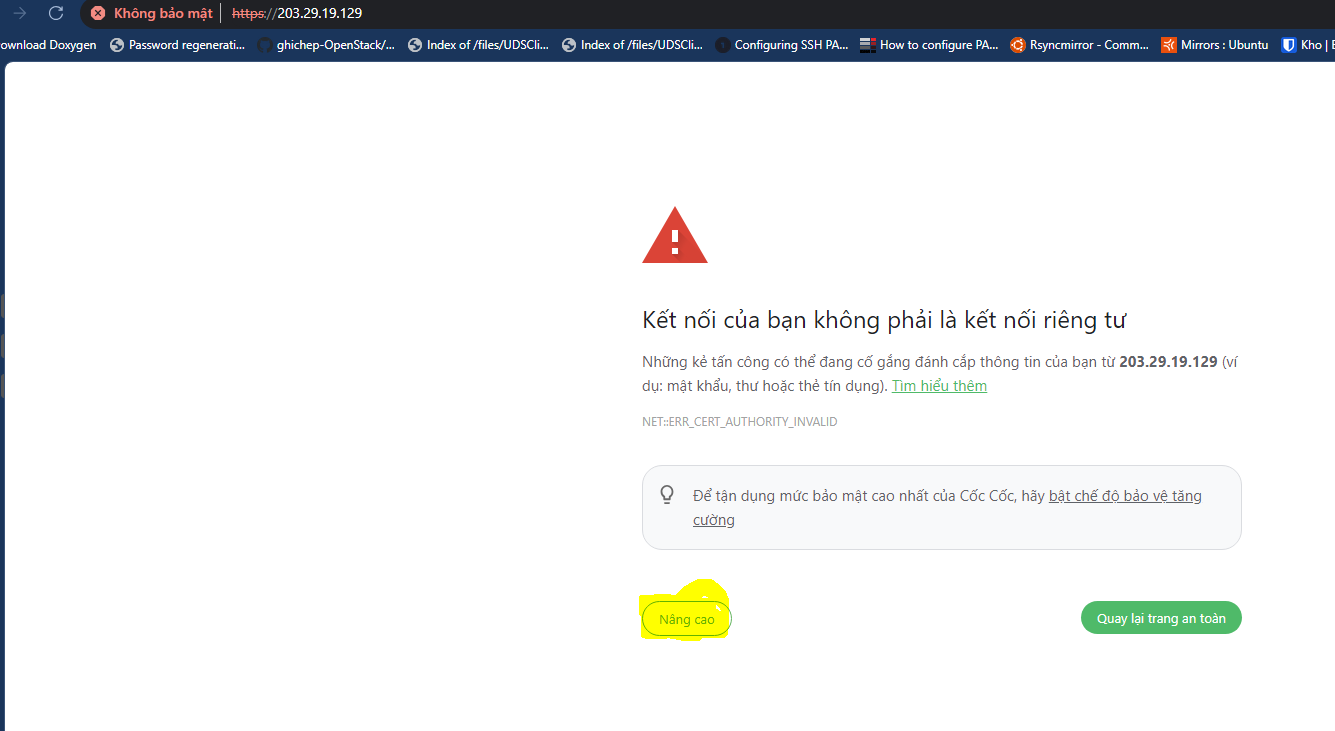 pfSense の Web インターフェースにアクセスした際の SSL 警告