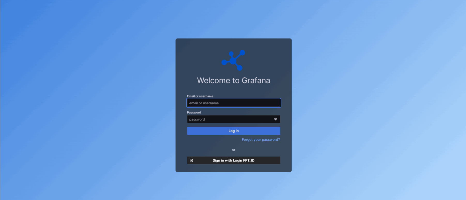 Grafana のログインページ