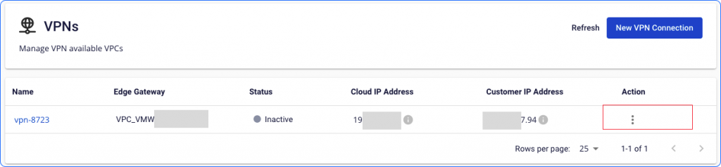 Chọn VPN cần Enable