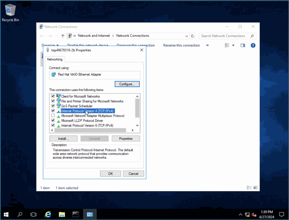 Cấu hình gateway trên instance Windows
