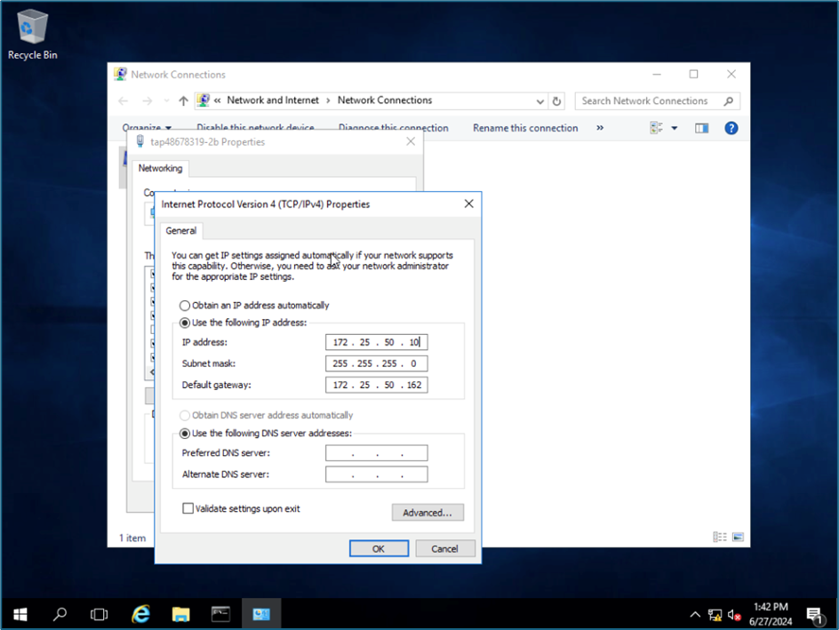 Điền IP của NIC NAT Instance